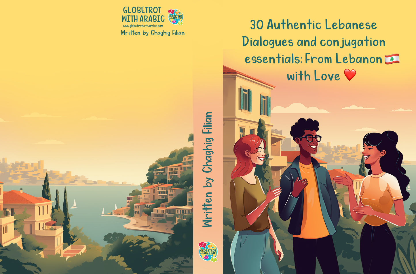 📘 Printed Book + Audio Access: 30 Authentic Lebanese Dialogues & Conjugation Essentials: From Lebanon with Love ❤️