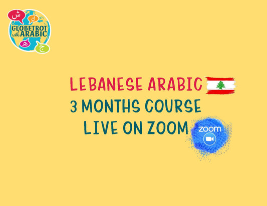 LEBANESE ARABIC 3 MONTHS COURSES LIVE ON ZOOM